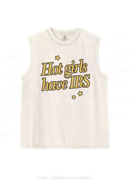 Hot Girls Have IBS Y2K Washed Tank Cherrykitten