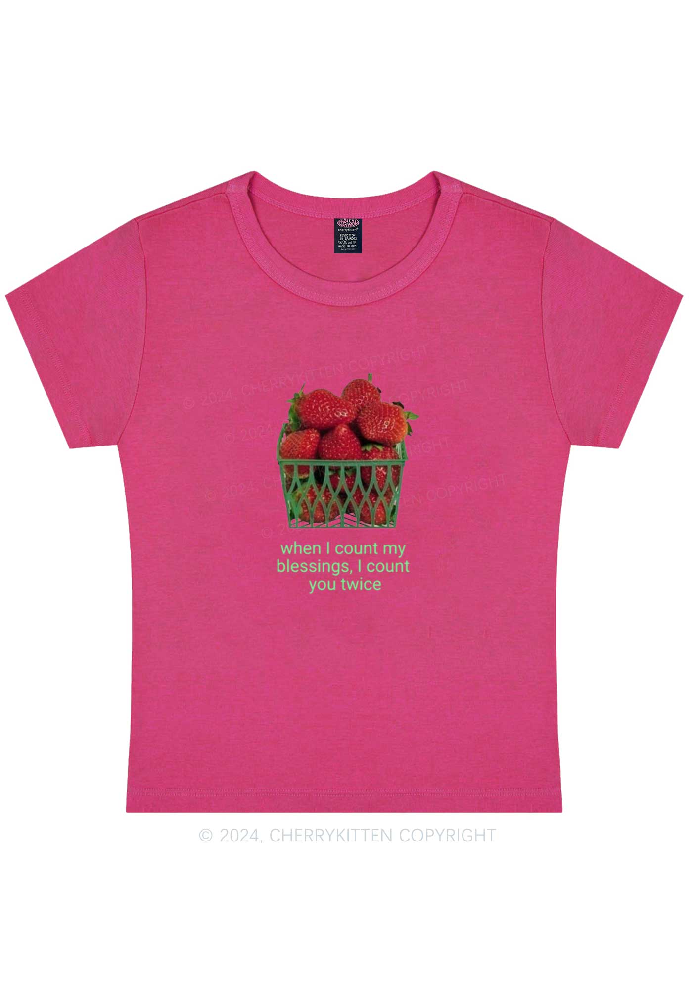 Curvy Count My Blessings Y2K Baby Tee Cherrykitten