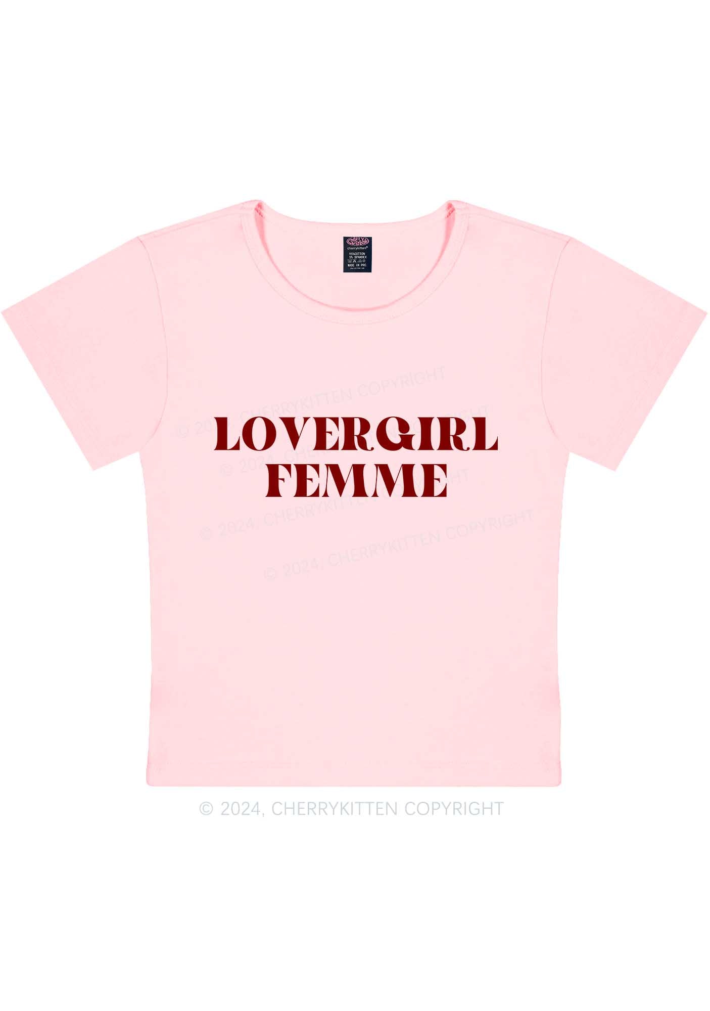 Lovergirl Femme Y2K Baby Tee Cherrykitten