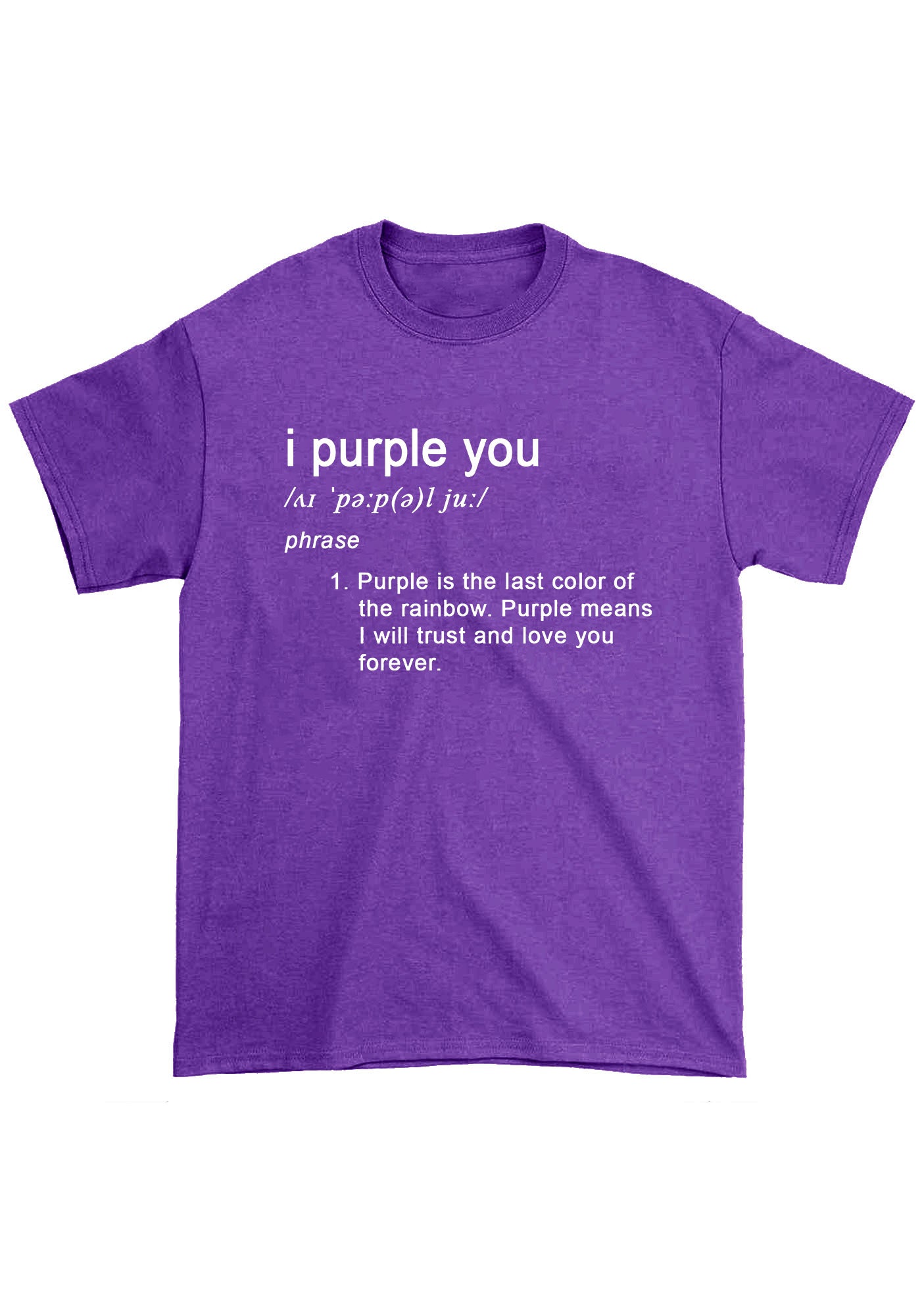 I Purple You Meaning Bangtan Kpop Chunky Shirt