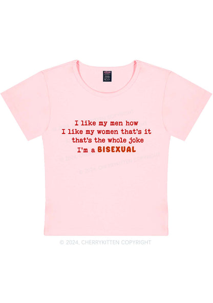 I'm A Bisexual Y2K Baby Tee Cherrykitten