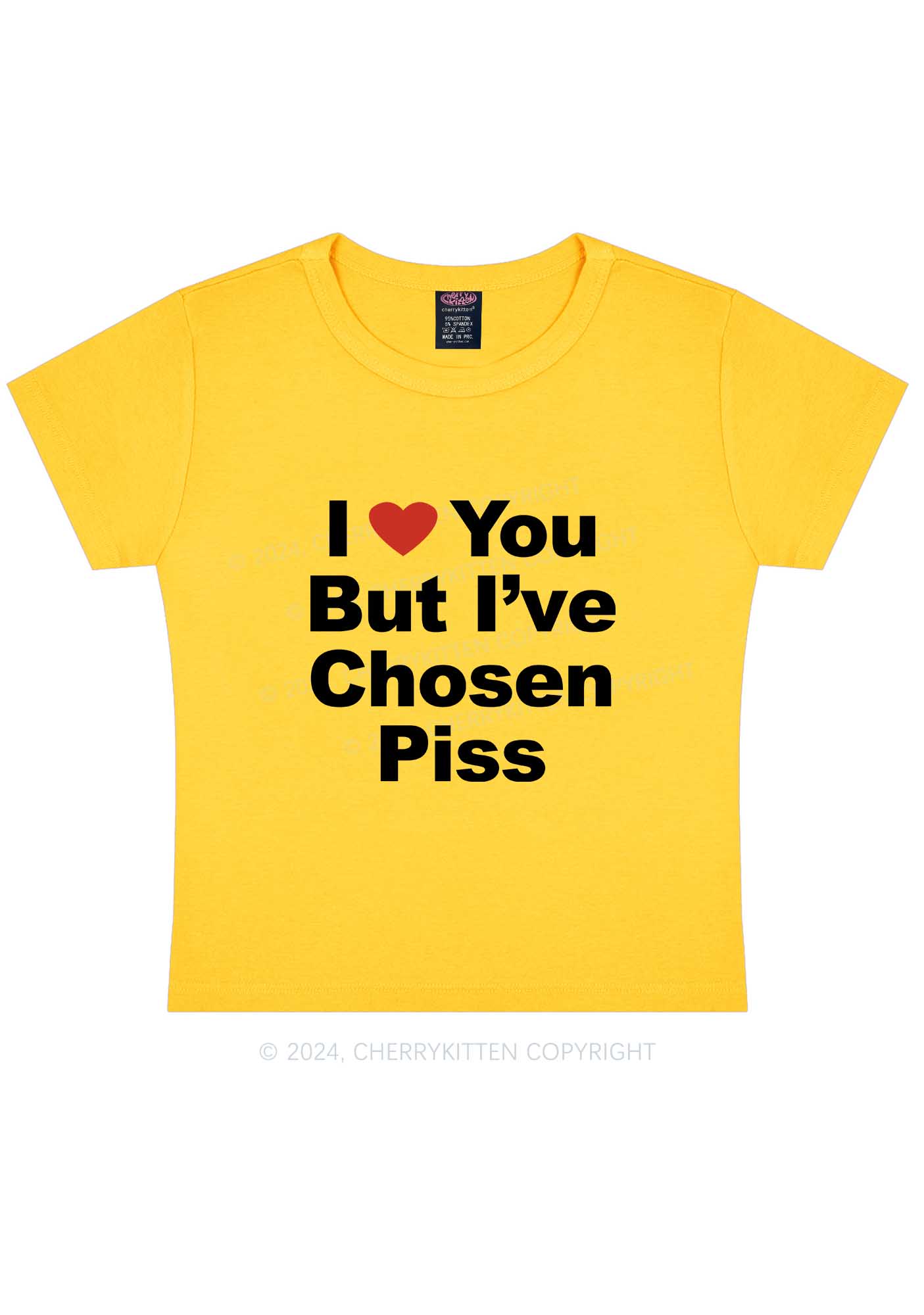 I've Chosen Piss Y2K Baby Tee Cherrykitten