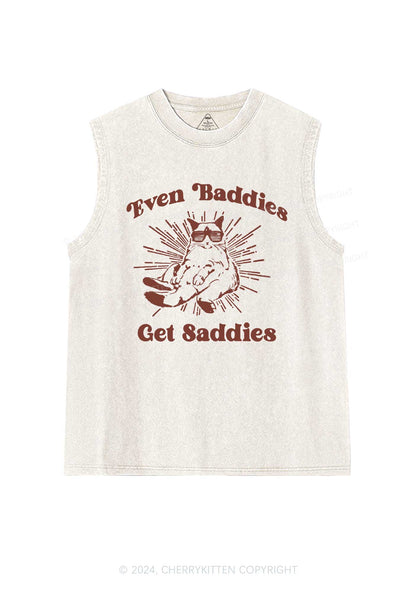 Baddies Cat Y2K Washed Tank Cherrykitten