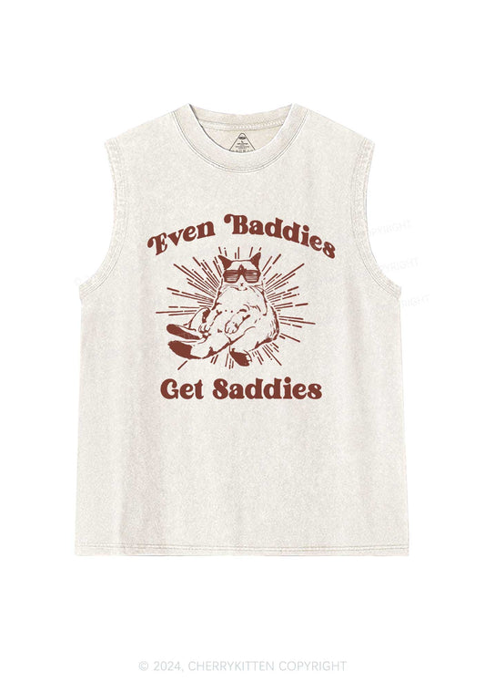 Baddies Cat Y2K Washed Tank Cherrykitten