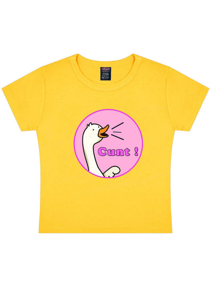 Duck Cxxt Y2K Baby Tee Cherrykitten