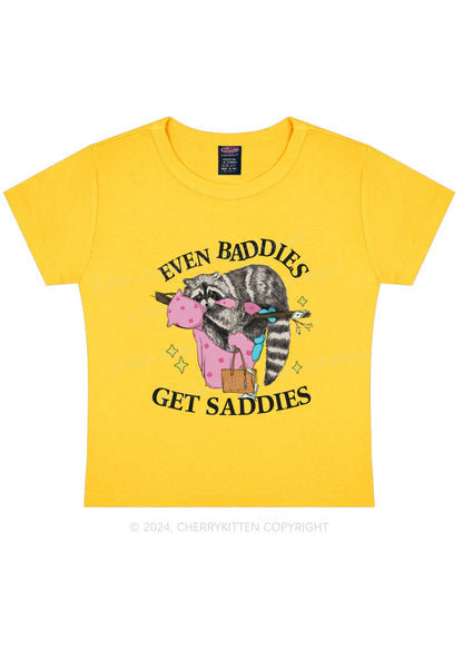 Baddies Get Saddies Y2K Baby Tee Cherrykitten