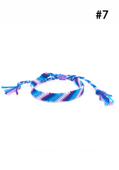 Hand Braided Y2K Gradient Rainbow Bracelet Cherrykitten