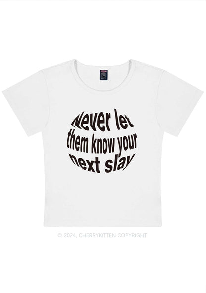 Curvy Your Next Slay Y2K Baby Tee Cherrykitten