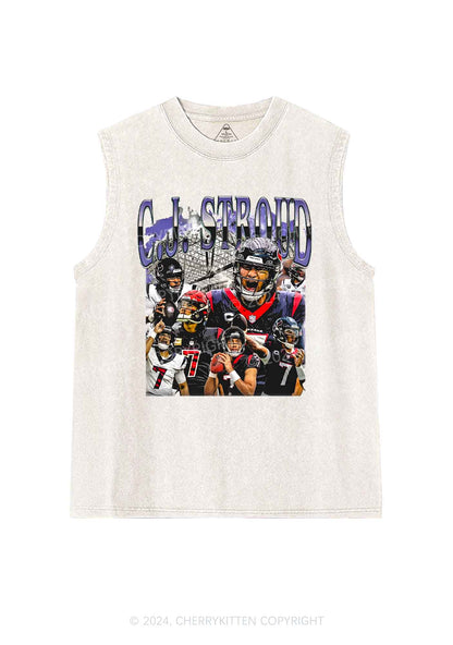 Football CJ Y2K Super Bowl Washed Tank Cherrykitten