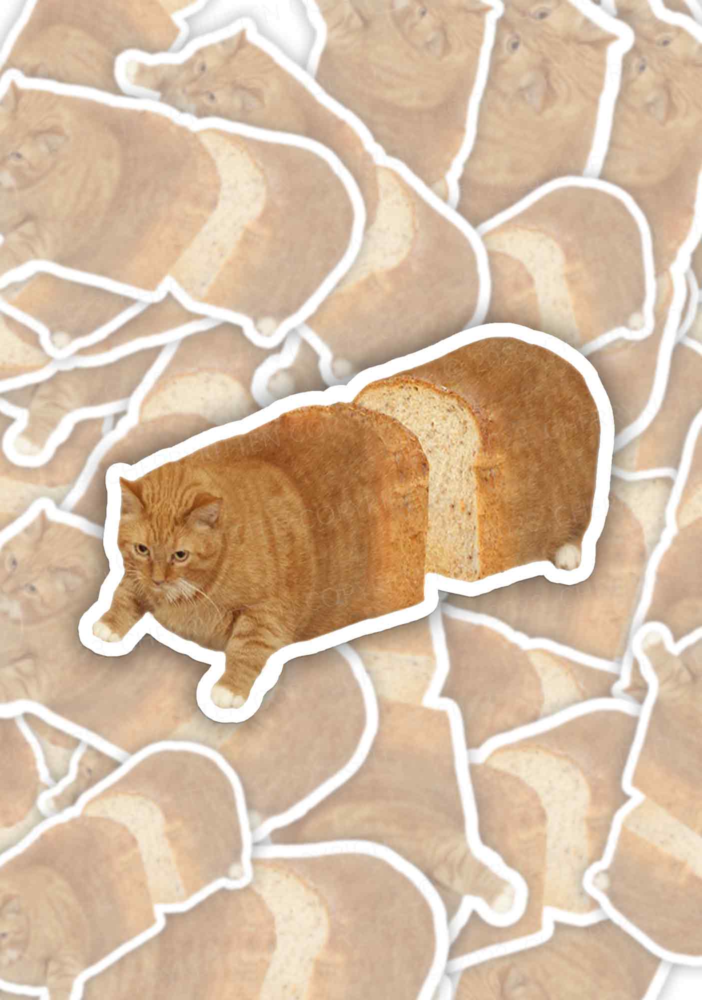 Toast Cat Bread 1Pc Y2K Sticker Cherrykitten