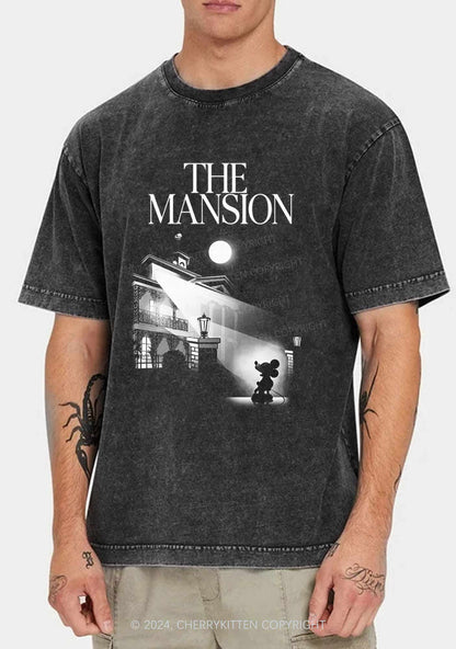 Halloween The Mansion Y2K Washed Tee Cherrykitten