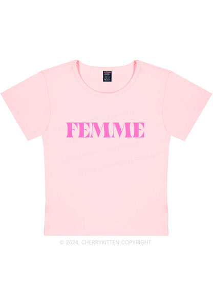 Femme Y2K Baby Tee Cherrykitten