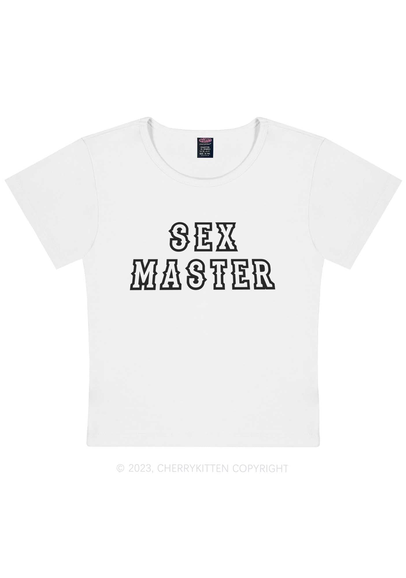 Curvy Sx Master Y2K Baby Tee Cherrykitten