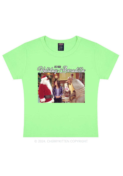 Christmas Holiday Y2K Baby Tee Cherrykitten