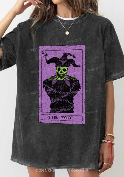 Halloween The Fool Y2K Washed Tee Cherrykitten