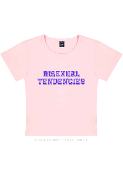 Bisexual Tendencies Y2K Baby Tee Cherrykitten