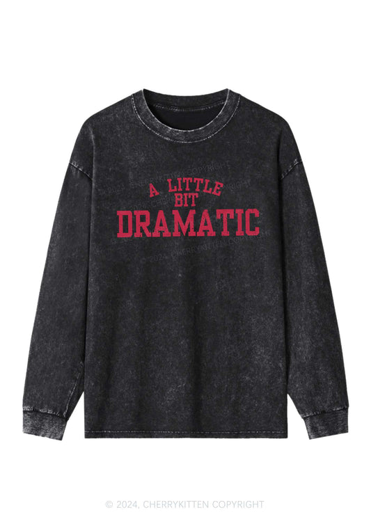 A Little Bit Dramatic Y2K Washed Long Sleeves Cherrykitten