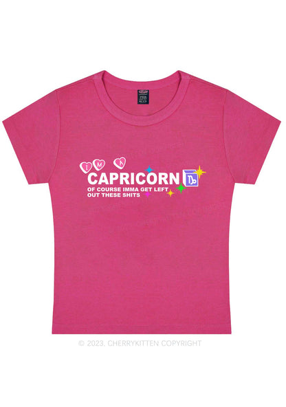 Curvy I'm A Capricorn Y2K Baby Tee Cherrykitten