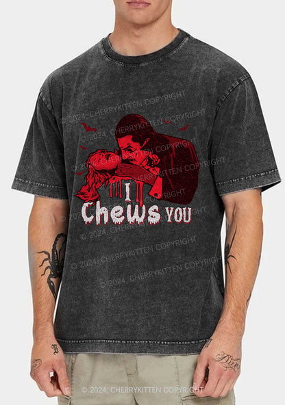 Halloween Chews You Y2K Washed Tee Cherrykitten