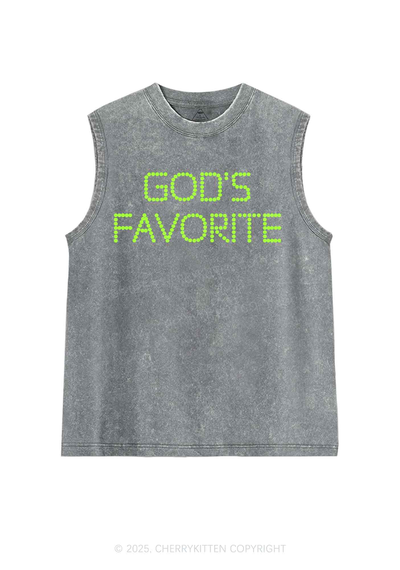 God's Favorite Y2K Washed Tank Cherrykitten