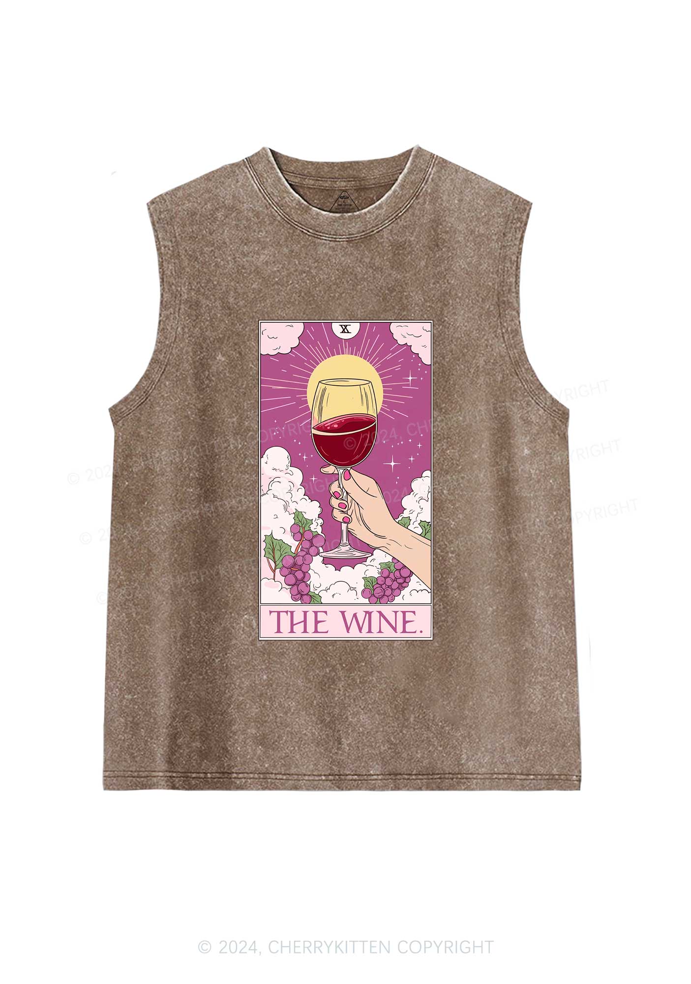 The Wine Y2K Washed Tank Cherrykitten