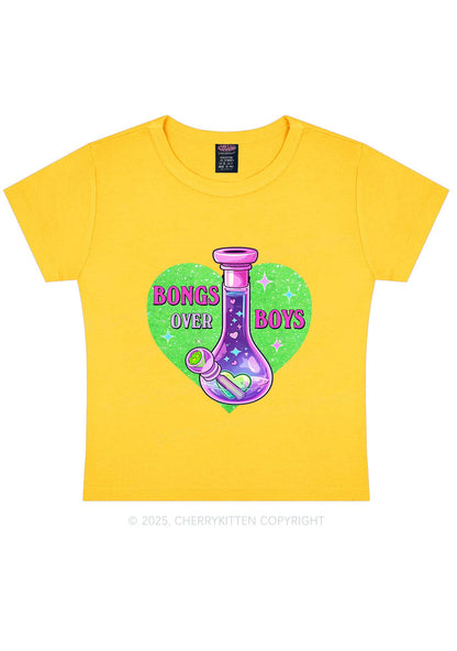 Bongs Over Boys Y2K Baby Tee Cherrykitten