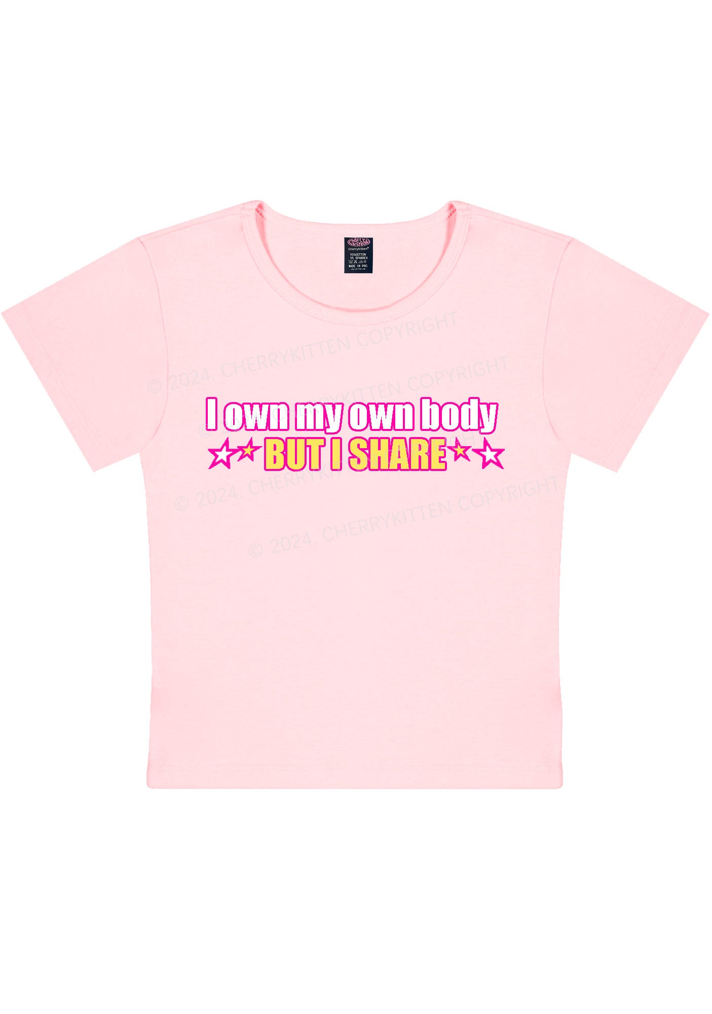 I Own My Own Body Y2K Baby Tee Cherrykitten