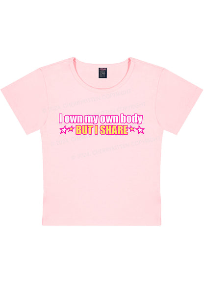 I Own My Own Body Y2K Baby Tee Cherrykitten