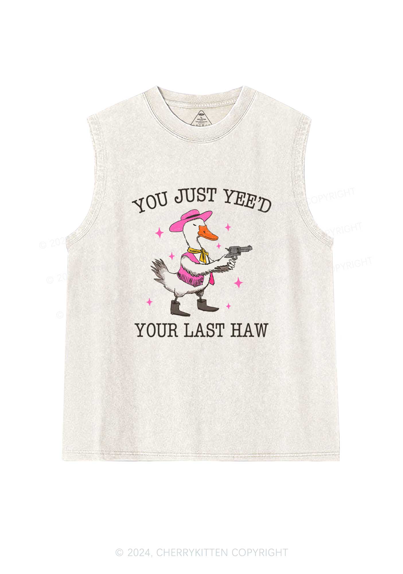 You Just Yeed Goose Y2K Washed Tank Cherrykitten