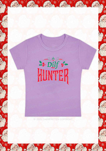 Green Hunter Christmas Y2K Baby Tee Cherrykitten