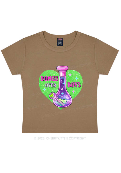 Bongs Over Boys Y2K Baby Tee Cherrykitten