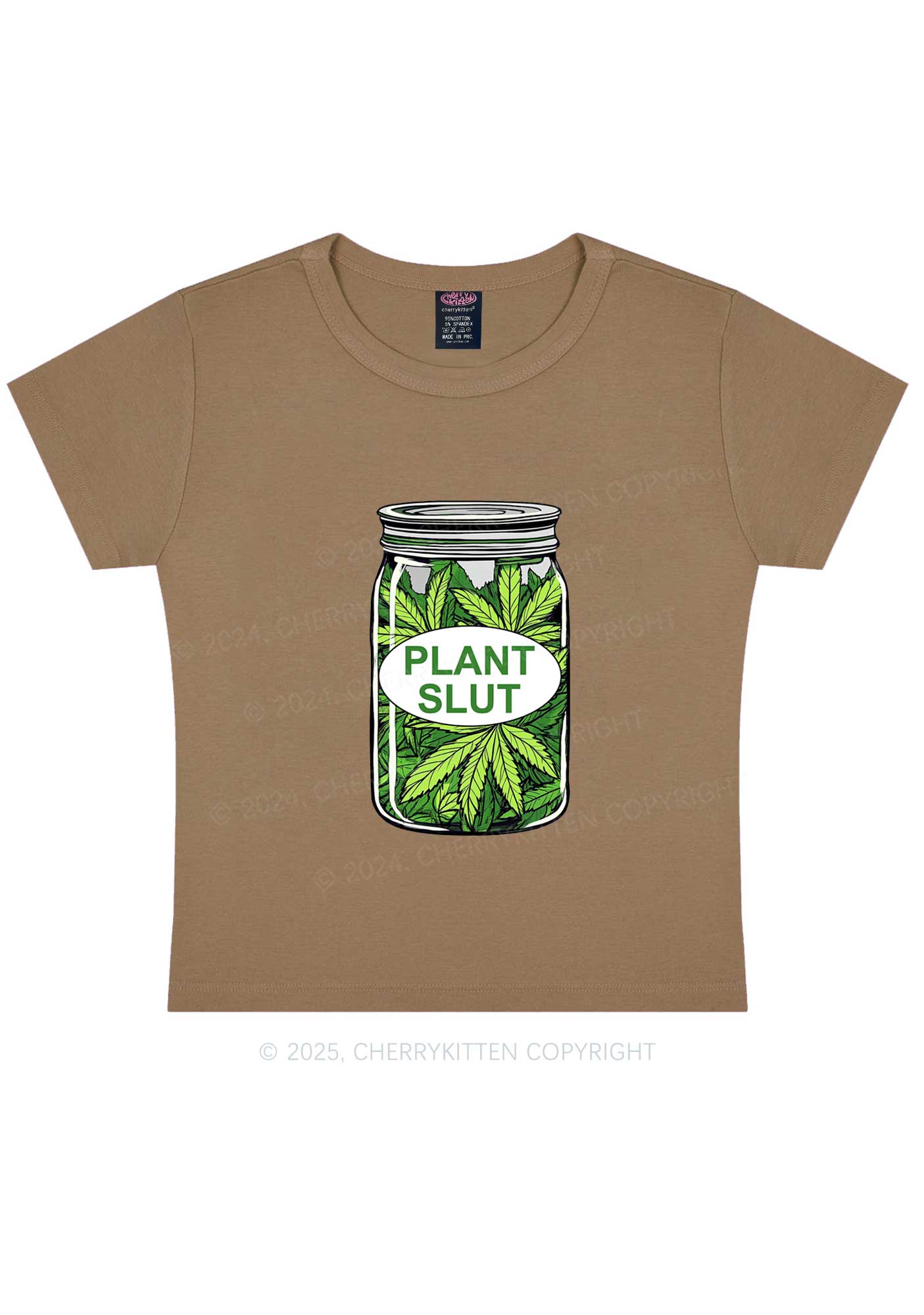 Plant Slxt Y2K Baby Tee Cherrykitten