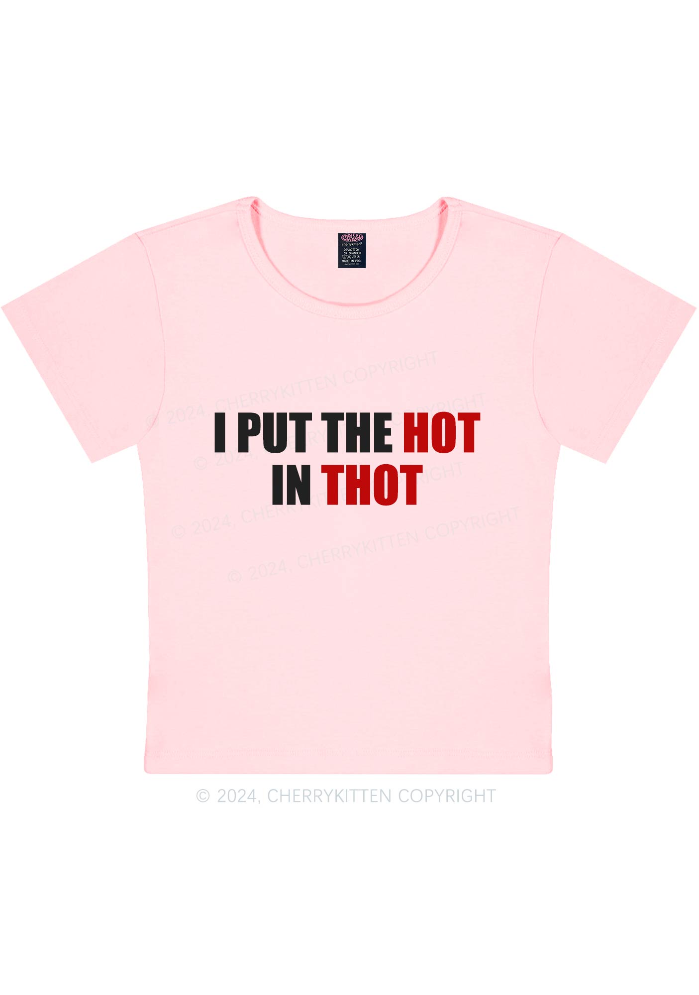 Put Hot In Thxt Y2K Baby Tee Cherrykitten