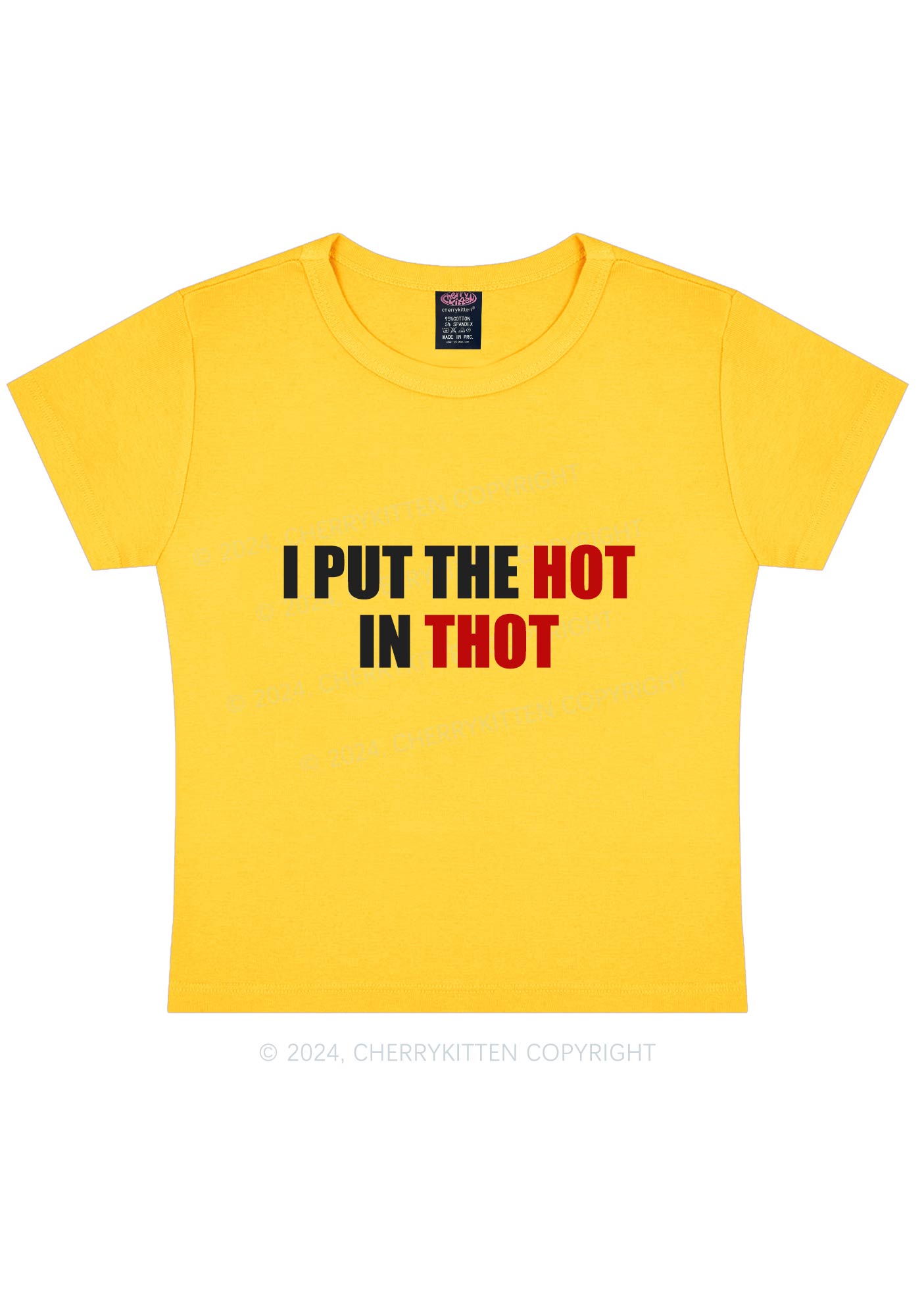 Put Hot In Thxt Y2K Baby Tee Cherrykitten