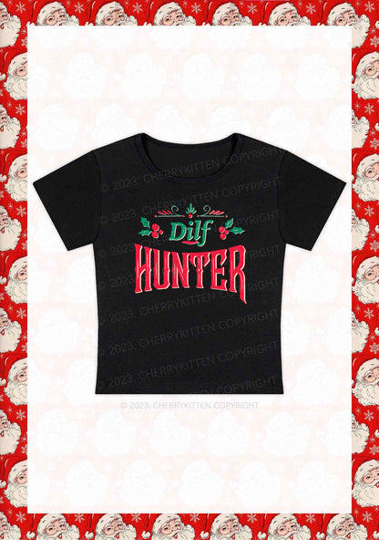 Green Hunter Christmas Y2K Baby Tee Cherrykitten