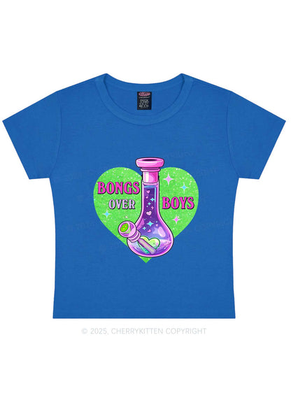 Bongs Over Boys Y2K Baby Tee Cherrykitten