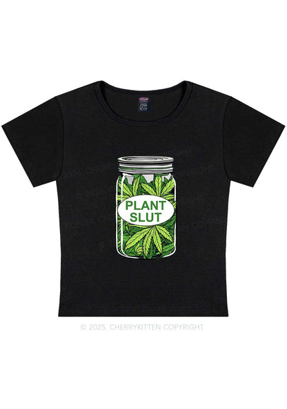 Plant Slxt Y2K Baby Tee Cherrykitten