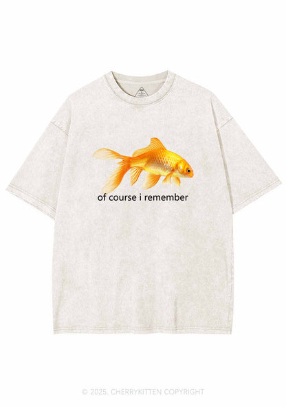 I Remember Goldfish Y2K Washed Tee Cherrykitten