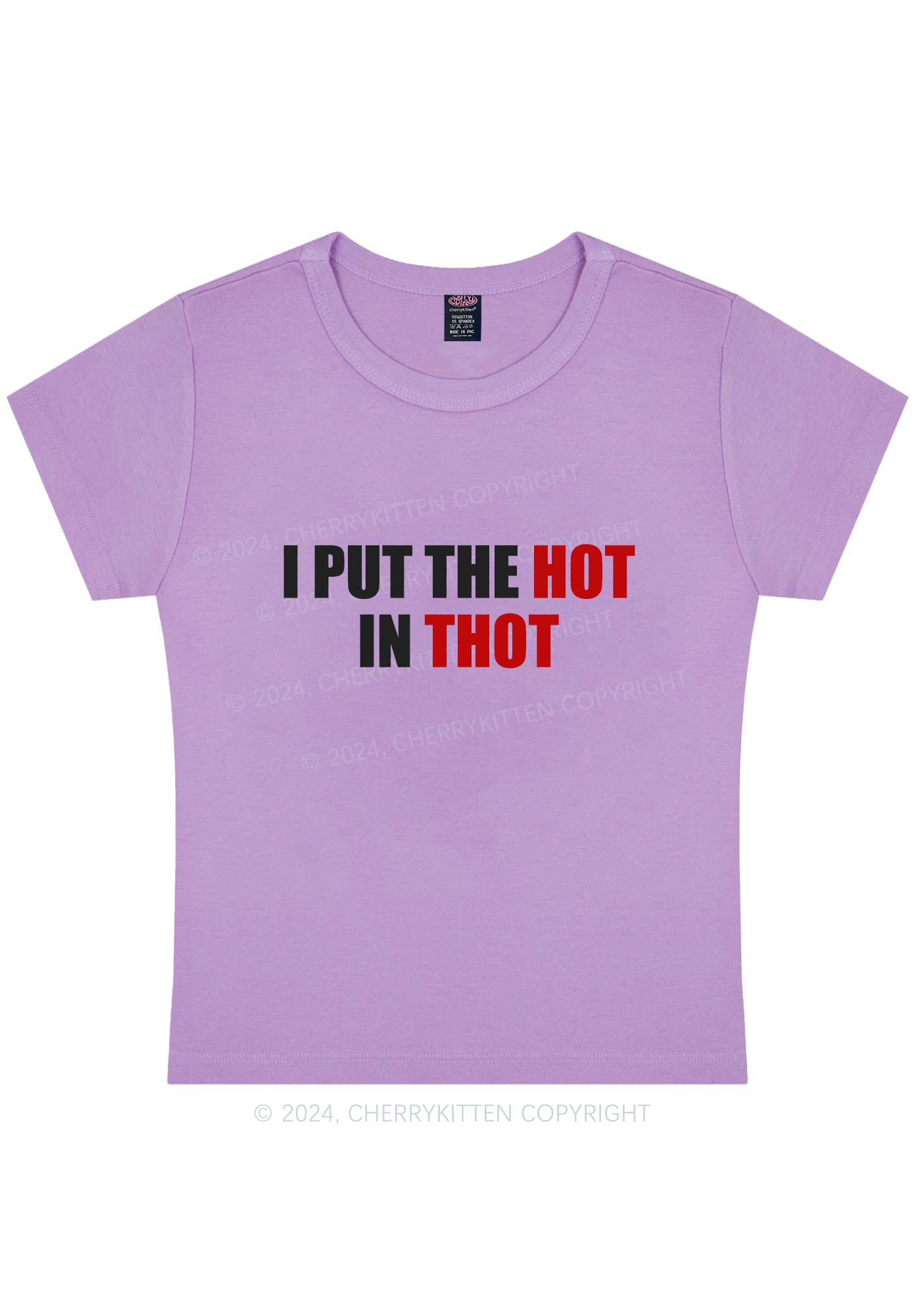 Put Hot In Thxt Y2K Baby Tee Cherrykitten