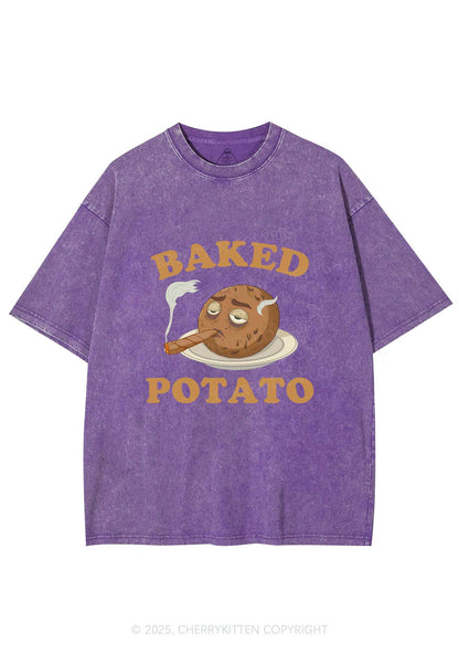 Baked Potato Y2K Washed Tee Cherrykitten