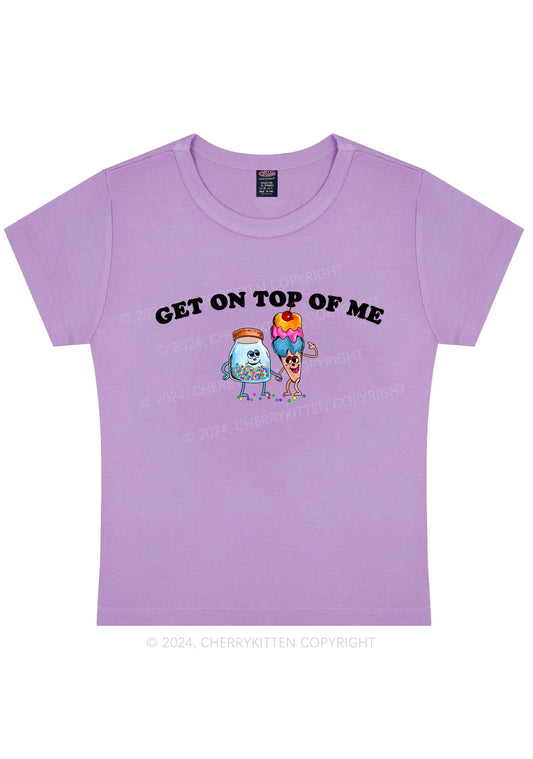 Get On Top Of Me Y2K Baby Tee Cherrykitten