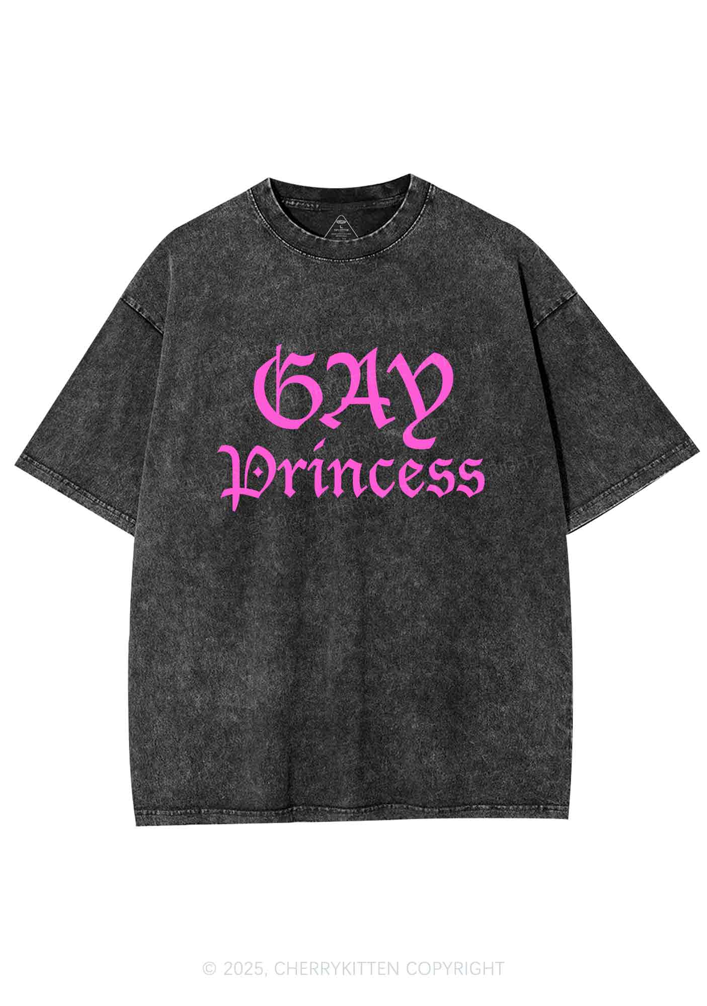 Gay Princess Y2K Washed Tee Cherrykitten