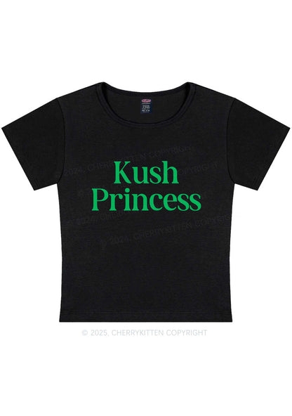 Kush Princess Y2K Baby Tee Cherrykitten