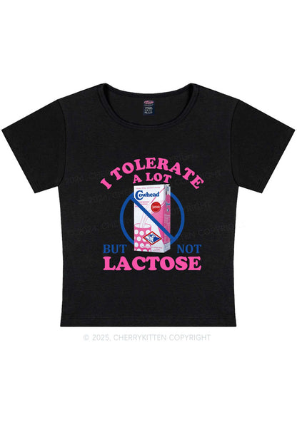 Dont Tolerate Lactose Y2K Baby Tee Cherrykitten