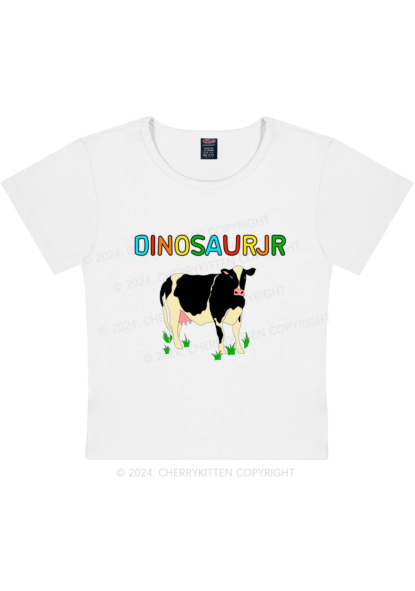 Dinosaur JR Y2K Baby Tee Cherrykitten