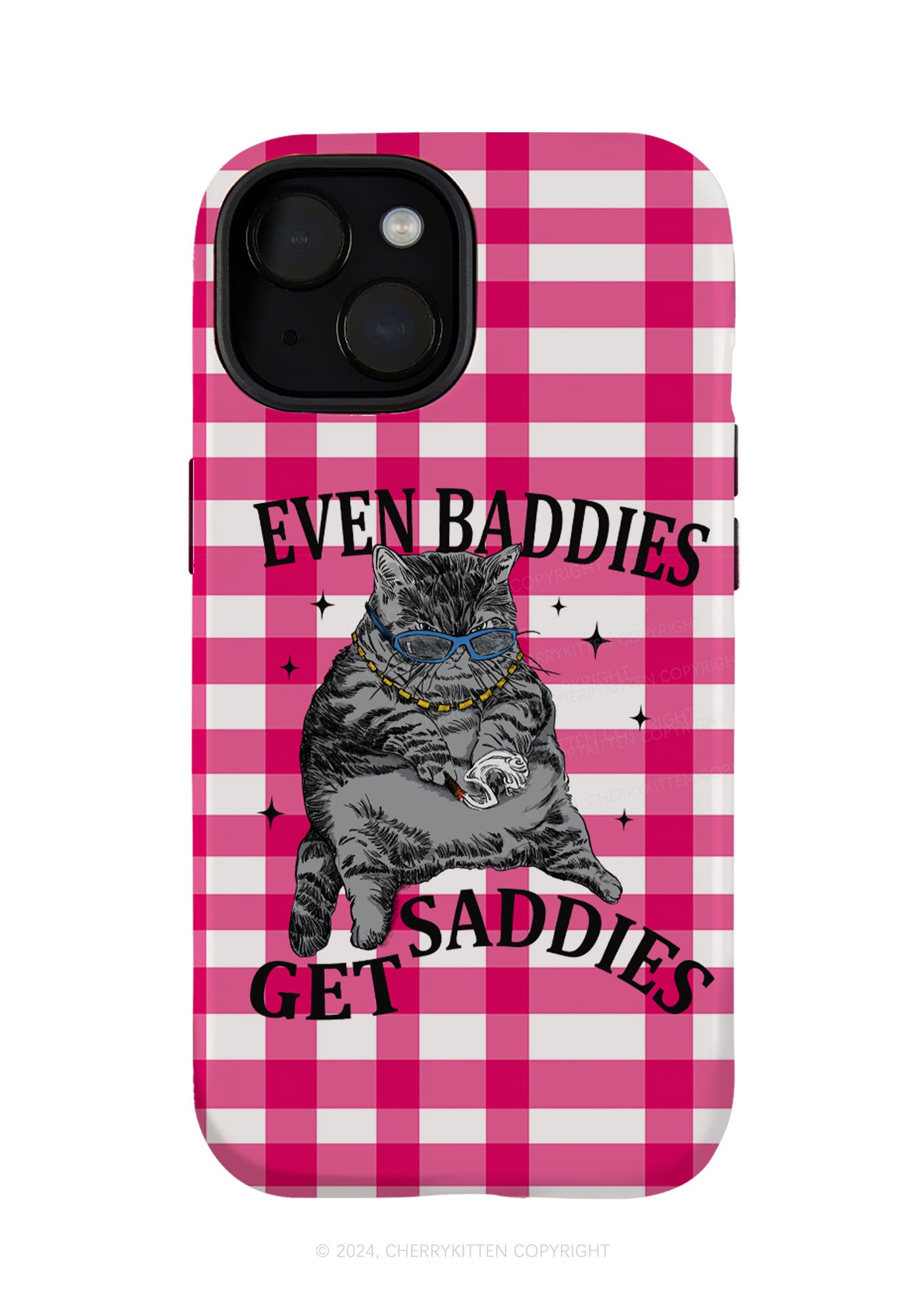 Even Baddies Get Saddies Y2K Phone Case Cherrykitten