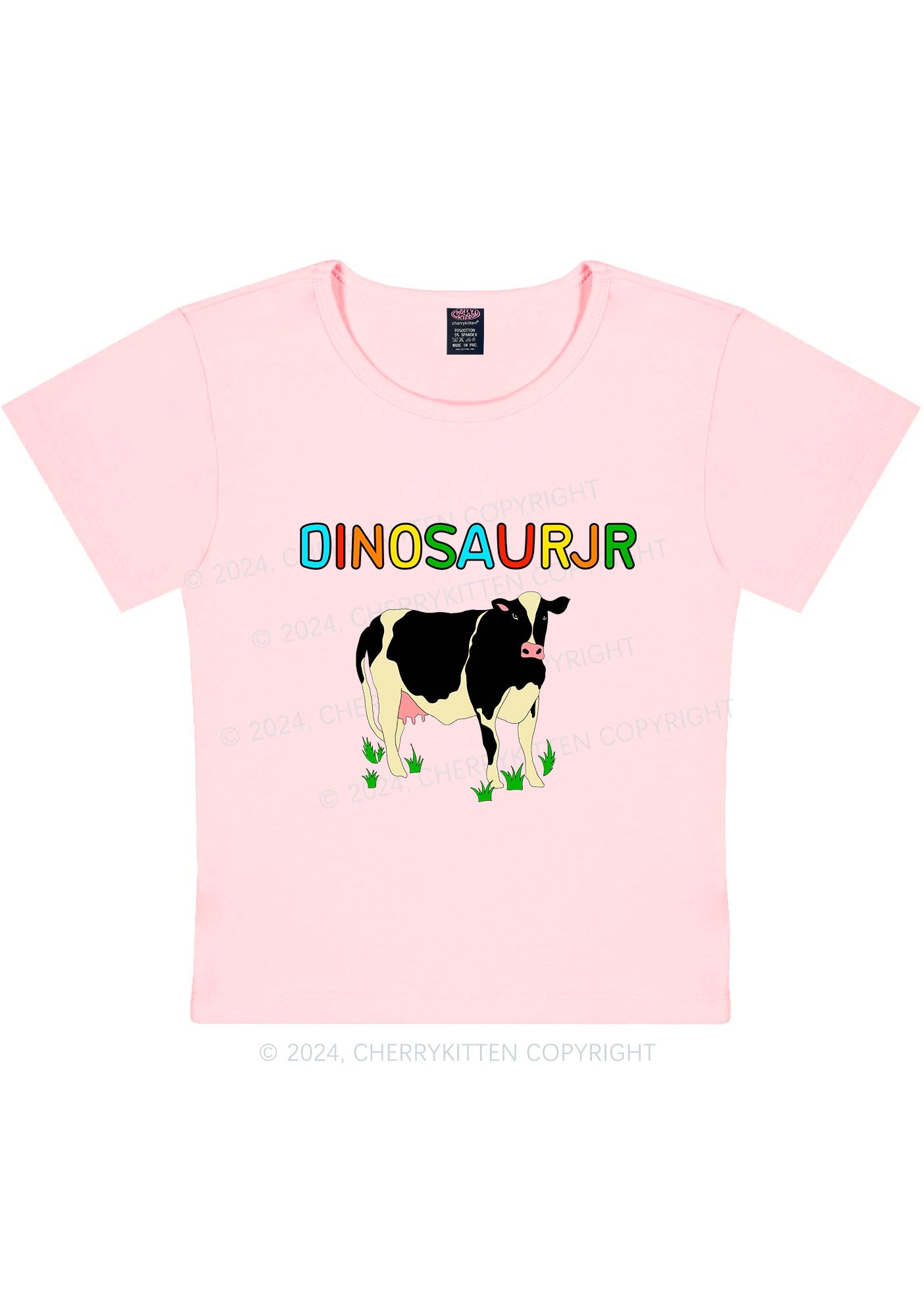 Dinosaur JR Y2K Baby Tee Cherrykitten