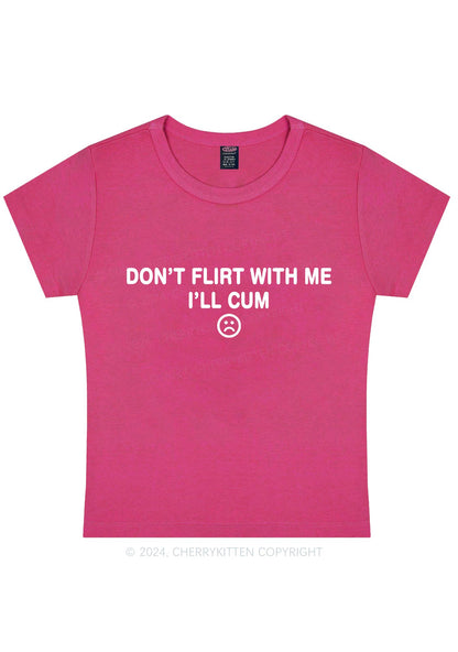 Don't Flirt Y2K Baby Tee Cherrykitten