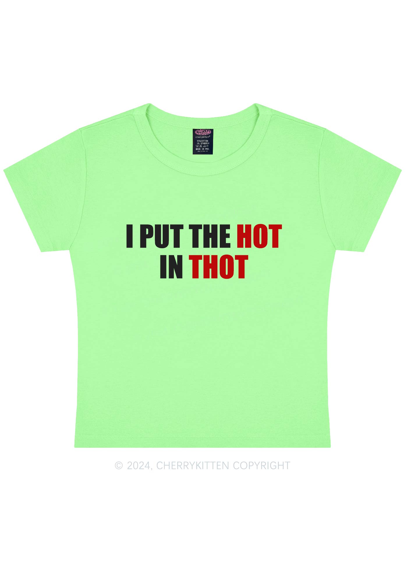 Put Hot In Thxt Y2K Baby Tee Cherrykitten