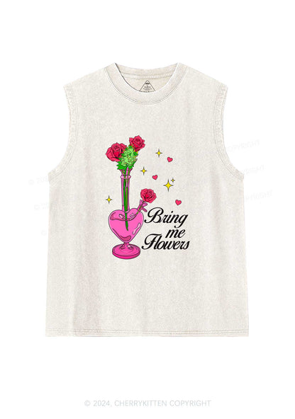 Bring Me Flowers Y2K Washed Tank Cherrykitten